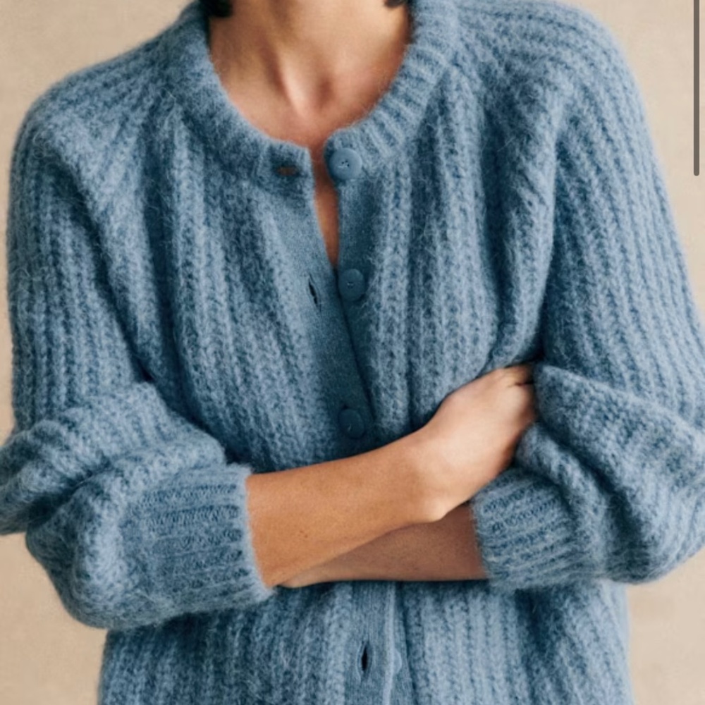 Emile cardigan in summer blue